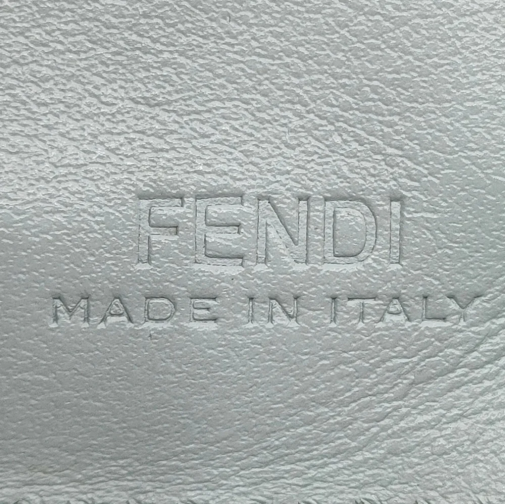 Fendi Wallet Gray Leather